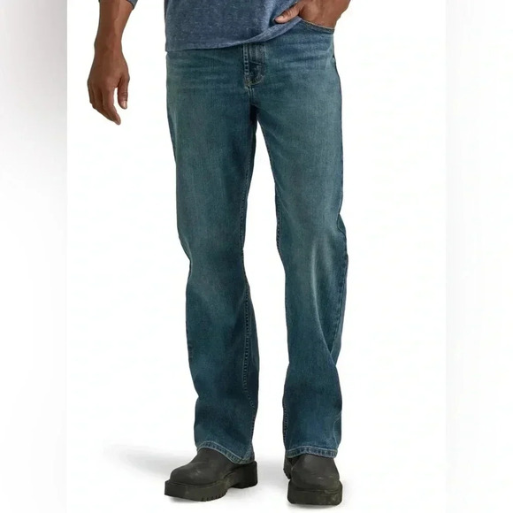 Wrangler Originals Premium‎ Quality Denim Relaxed Bootcut Cotton Men’s 38x30 EUC - Picture 3 of 9